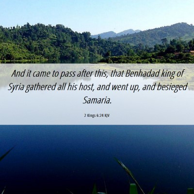 Picture 06 - 2 Kings 6:24 KJV - And it came to pass after this, that Benhadad - Bible Verse Picture