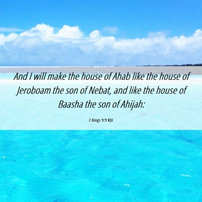 Picture 06 - 2 Kings 9:9 KJV - And I will make the house of Ahab like the house - Bible Verse Picture