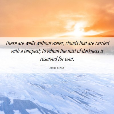 Picture 06 - 2 Peter 2:17 KJV - These are wells without water, clouds that are - Bible Verse Picture