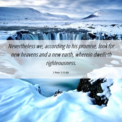 Picture 06 - 2 Peter 3:13 KJV - Nevertheless we, according to his promise, look - Bible Verse Picture