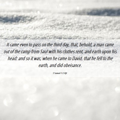 Picture 06 - 2 Samuel 1:2 KJV - It came even to pass on the third day, that, - Bible Verse Picture