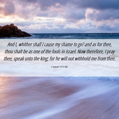 Picture 06 - 2 Samuel 13:13 KJV - And I, whither shall I cause my shame to go? and - Bible Verse Picture