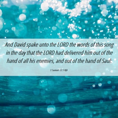 Picture 06 - 2 Samuel 22:1 KJV - And David spake unto the LORD the words of this - Bible Verse Picture
