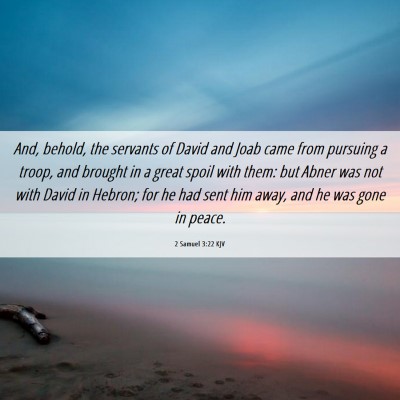 Picture 06 - 2 Samuel 3:22 KJV - And, behold, the servants of David and Joab came - Bible Verse Picture