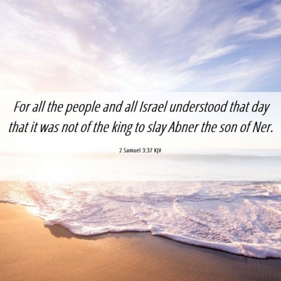 Picture 06 - 2 Samuel 3:37 KJV - For all the people and all Israel understood that - Bible Verse Picture