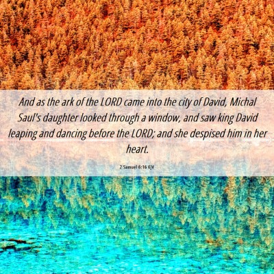 Picture 06 - 2 Samuel 6:16 KJV - And as the ark of the LORD came into the city of - Bible Verse Picture