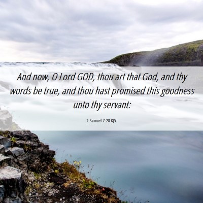 Picture 06 - 2 Samuel 7:28 KJV - And now, O Lord GOD, thou art that God, and thy - Bible Verse Picture