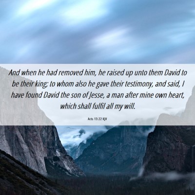 Picture 06 - Acts 13:22 KJV - And when he had removed him, he raised up unto - Bible Verse Picture
