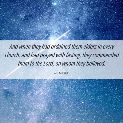 Picture 06 - Acts 14:23 KJV - And when they had ordained them elders in every - Bible Verse Picture