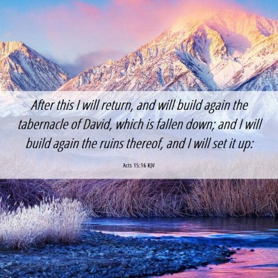 Picture 06 - Acts 15:16 KJV - After this I will return, and will build again - Bible Verse Picture