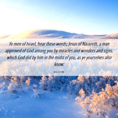 Picture 06 - Acts 2:22 KJV - Ye men of Israel, hear these words; Jesus of - Bible Verse Picture