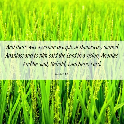 Picture 06 - Acts 9:10 KJV - And there was a certain disciple at Damascus, - Bible Verse Picture