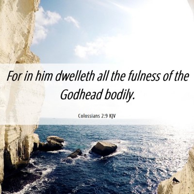Picture 06 - Colossians 2:9 KJV - For in him dwelleth all the fulness of the - Bible Verse Picture