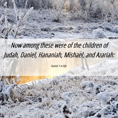 Picture 06 - Daniel 1:6 KJV - Now among these were of the children of Judah, - Bible Verse Picture