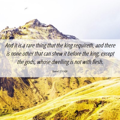 Picture 06 - Daniel 2:11 KJV - And it is a rare thing that the king requireth, - Bible Verse Picture