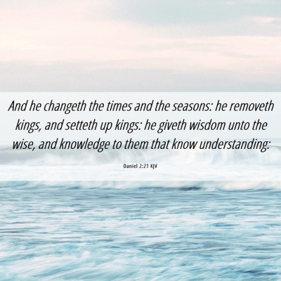 Picture 06 - Daniel 2:21 KJV - And he changeth the times and the seasons: he - Bible Verse Picture
