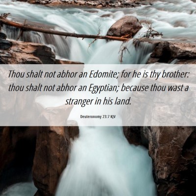 Picture 06 - Deuteronomy 23:7 KJV - Thou shalt not abhor an Edomite; for he is thy - Bible Verse Picture