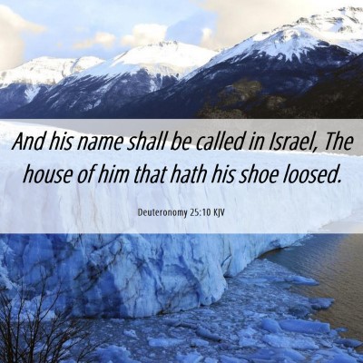 Picture 06 - Deuteronomy 25:10 KJV - And his name shall be called in Israel, The house - Bible Verse Picture
