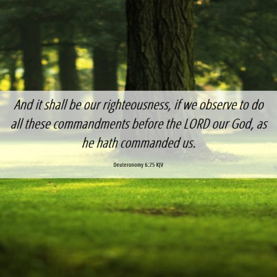 Picture 06 - Deuteronomy 6:25 KJV - And it shall be our righteousness, if we observe - Bible Verse Picture