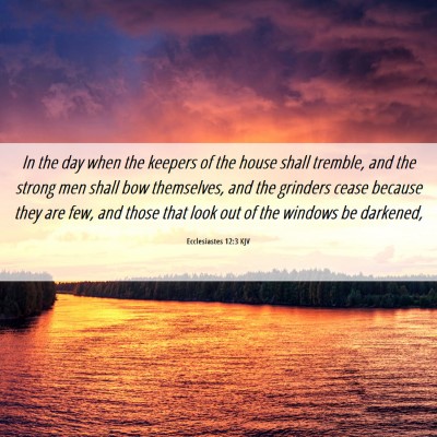Picture 06 - Ecclesiastes 12:3 KJV - In the day when the keepers of the house shall - Bible Verse Picture