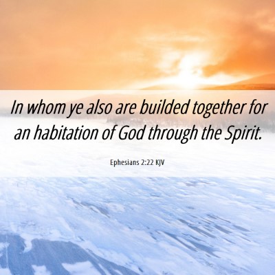 Picture 06 - Ephesians 2:22 KJV - In whom ye also are builded together for an - Bible Verse Picture