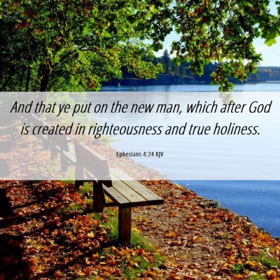 Picture 06 - Ephesians 4:24 KJV - And that ye put on the new man, which after God - Bible Verse Picture