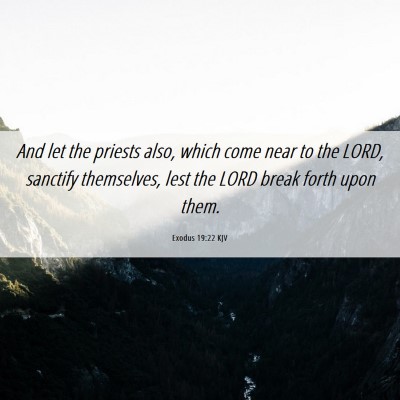 Picture 06 - Exodus 19:22 KJV - And let the priests also, which come near to the - Bible Verse Picture