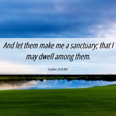 Picture 06 - Exodus 25:8 KJV - And let them make me a sanctuary; that I may - Bible Verse Picture