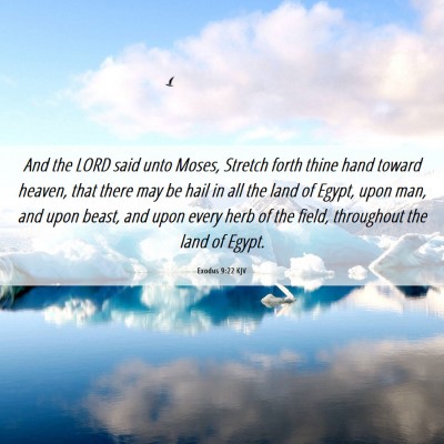 Picture 06 - Exodus 9:22 KJV - And the LORD said unto Moses, Stretch forth thine - Bible Verse Picture