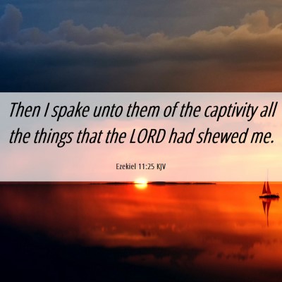 Picture 06 - Ezekiel 11:25 KJV - Then I spake unto them of the captivity all the - Bible Verse Picture
