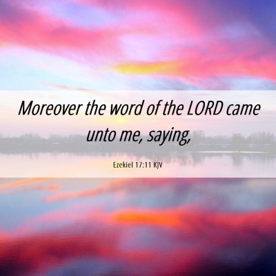 Picture 06 - Ezekiel 17:11 KJV - Moreover the word of the LORD came unto me, - Bible Verse Picture
