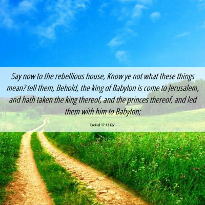 Picture 06 - Ezekiel 17:12 KJV - Say now to the rebellious house, Know ye not what - Bible Verse Picture