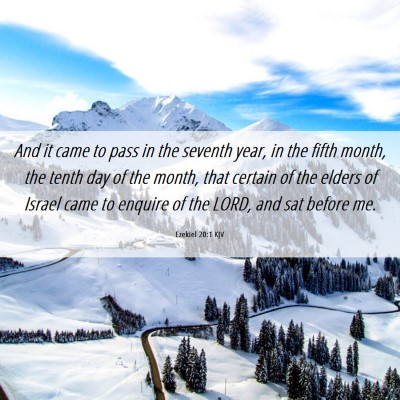 Picture 06 - Ezekiel 20:1 KJV - And it came to pass in the seventh year, in the - Bible Verse Picture