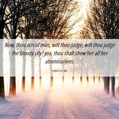 Picture 06 - Ezekiel 22:2 KJV - Now, thou son of man, wilt thou judge, wilt thou - Bible Verse Picture