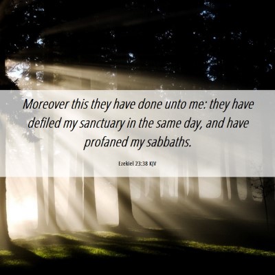 Picture 06 - Ezekiel 23:38 KJV - Moreover this they have done unto me: they have - Bible Verse Picture