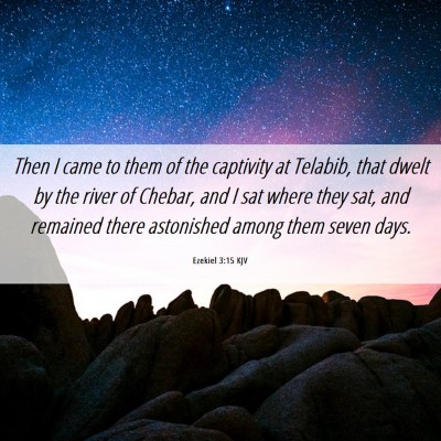 Picture 06 - Ezekiel 3:15 KJV - Then I came to them of the captivity at Telabib, - Bible Verse Picture