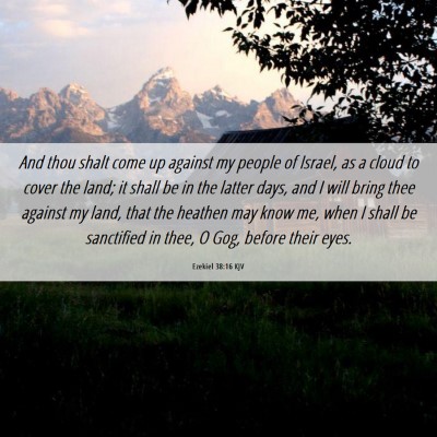 Picture 06 - Ezekiel 38:16 KJV - And thou shalt come up against my people of - Bible Verse Picture