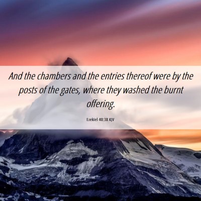 Picture 06 - Ezekiel 40:38 KJV - And the chambers and the entries thereof were by - Bible Verse Picture