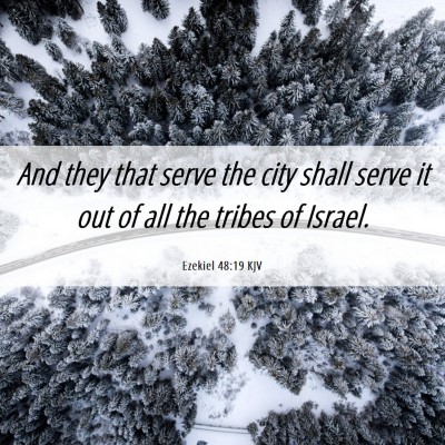 Picture 06 - Ezekiel 48:19 KJV - And they that serve the city shall serve it out - Bible Verse Picture