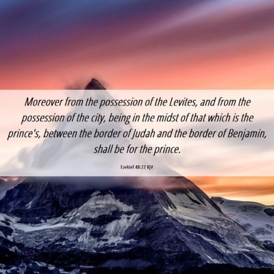 Picture 06 - Ezekiel 48:22 KJV - Moreover from the possession of the Levites, and - Bible Verse Picture