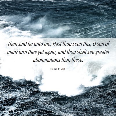 Picture 06 - Ezekiel 8:15 KJV - Then said he unto me, Hast thou seen this, O son - Bible Verse Picture