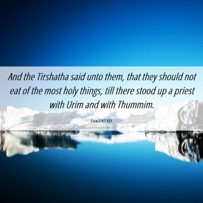 Picture 06 - Ezra 2:63 KJV - And the Tirshatha said unto them, that they - Bible Verse Picture