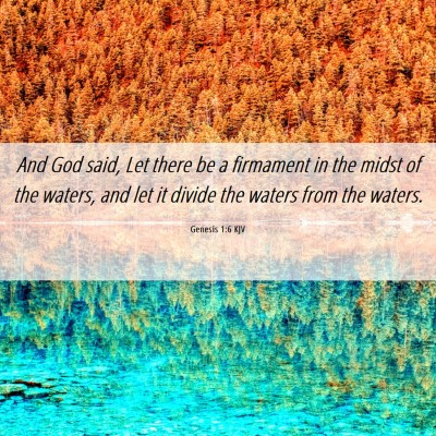Picture 06 - Genesis 1:6 KJV - And God said, Let there be a firmament in the - Bible Verse Picture