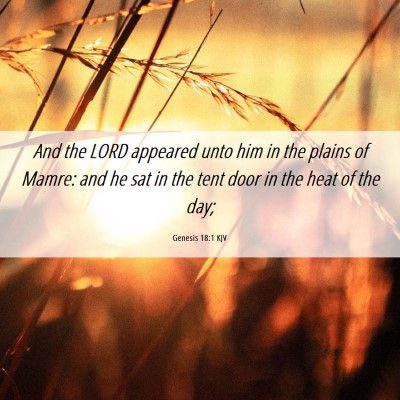 Picture 06 - Genesis 18:1 KJV - And the LORD appeared unto him in the plains of - Bible Verse Picture