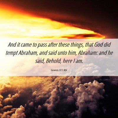 Picture 06 - Genesis 22:1 KJV - And it came to pass after these things, that God - Bible Verse Picture