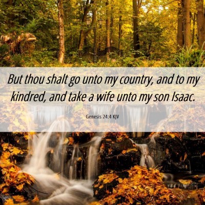 Picture 06 - Genesis 24:4 KJV - But thou shalt go unto my country, and to my - Bible Verse Picture