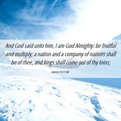 Picture 06 - Genesis 35:11 KJV - And God said unto him, I am God Almighty: be - Bible Verse Picture