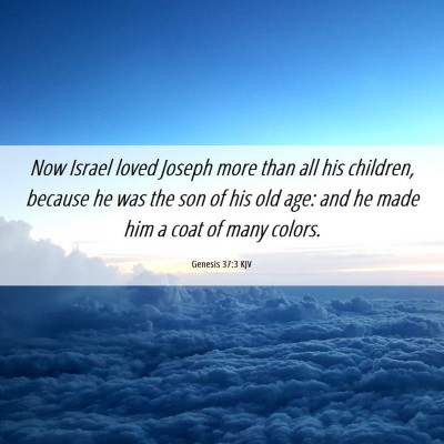 Picture 06 - Genesis 37:3 KJV - Now Israel loved Joseph more than all his - Bible Verse Picture