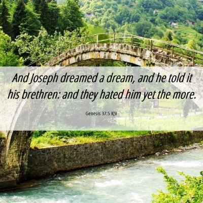 Picture 06 - Genesis 37:5 KJV - And Joseph dreamed a dream, and he told it his - Bible Verse Picture