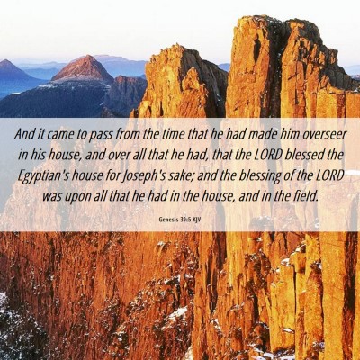 Picture 06 - Genesis 39:5 KJV - And it came to pass from the time that he had - Bible Verse Picture